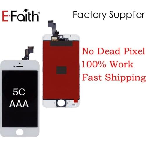 E-faith LCD for iPhone 5C LCD Touch Screen Display Digitizer Front Glass Ecran Pantalla 5C LCD AAA Replacement Assembly