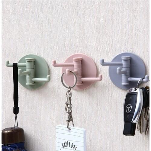 1/2pcs Multifunction Bathroom Waterproof Towel Rack Kitchen Shelves Rotating Rag Holder Wall Mounted Hanger Punch-free Storage