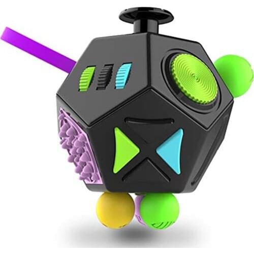 12-sided Magic Cube Creative Toy Gift Second Generation Decompression Artifact Anti-Stress Magic Cube Stress Kids Fidget Toys