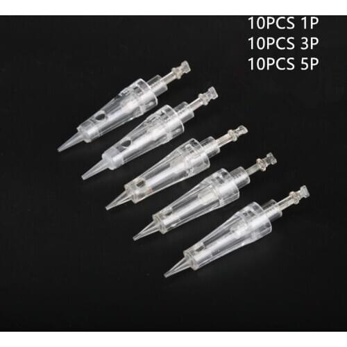 30pcs Tattoo Needles 1/3/5P Cartridges Disposable Sterilized Permanent Makeup Eyebrow Lip Tattoo Machine Pen Professional Tool