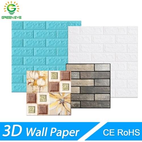 3D Wallpaper DIY Marble Brick Peel and Self-Adhesive Wall Stickers 70cm*77cm Waterproof for Kitchen Bathroom Wall Decal Sticker