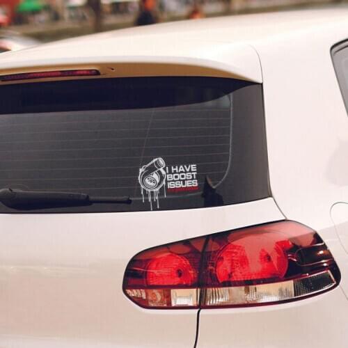 Car Sticker Decal Turbo Boost Reflective Vinyl 2 Colors Tuning Auto Car Styling Accessories