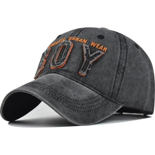 New cotton 2021 large letter embroidered baseball cap washed and worn outdoor sun hat