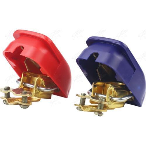 Quick Release Battery Terminals Clamps Connectors 12V ONE Pair Car Caravan Van Motorhome ON / OFF Snap on