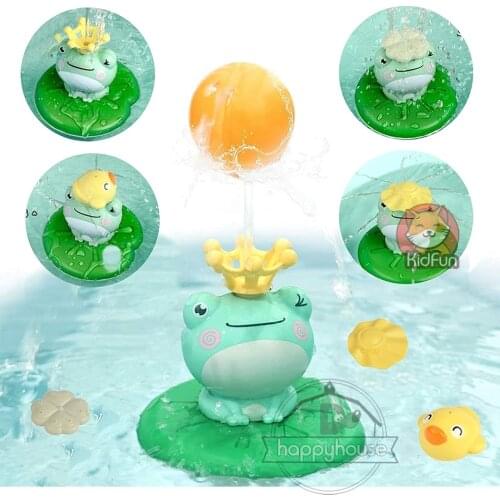 Baby Bath Toys Spray Water Shower Swim Pool Bathing Toys for kids Spinning Boat with Toy Lions Bathtub Toys for Toddlers Kids