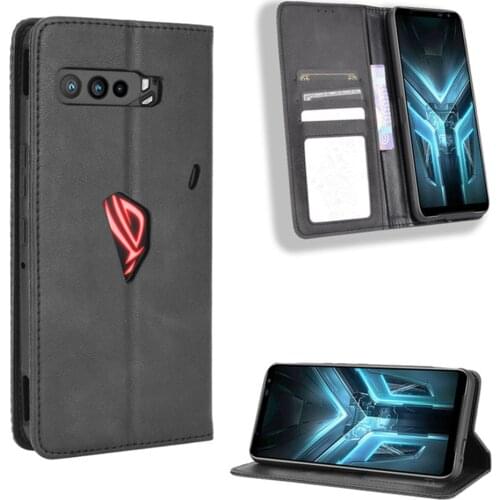 For Asus ROG Phone 3 Strix ZS661KS Luxury PU Leather Wallet Magnetic Adsorption Case For Asus ZS661KS ROG3 Asus I003DD Phone Bag