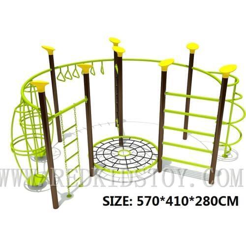 Exported to U.S.A Outdoor Climbing Facility Heavy Duty Gym Training Playground for Children HZ-8910