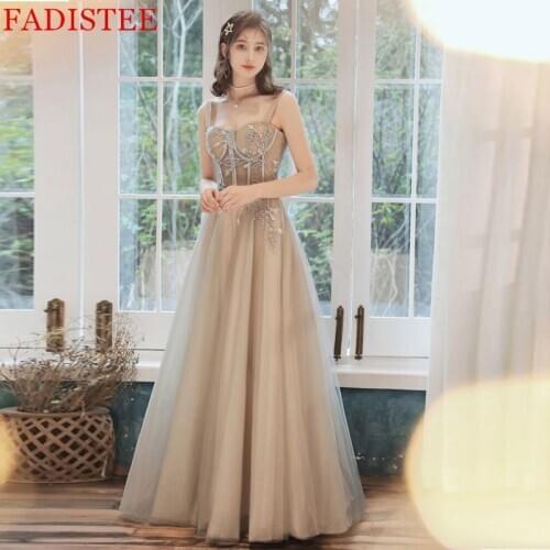 Lace Appliques Elegant Long Evening Dress Prom Party Robe De Soiree Longue Formal Dress Simple Robe De Soiree