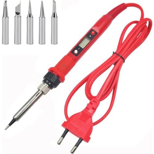 Electric soldering iron 80W LCD Digital Display Adjustable temperature soldering iron tips 220V/110V Welding solder tools