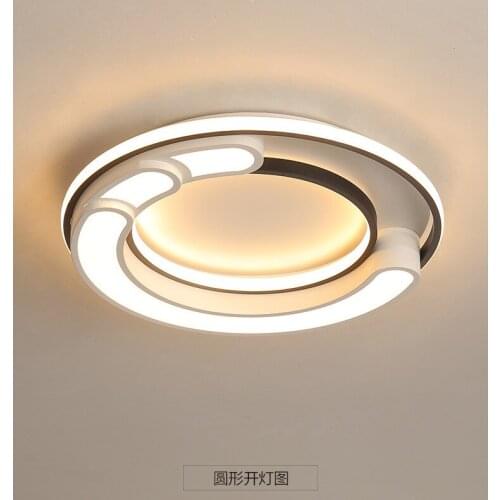 Living Room Headlight Round Led Ceiling Lamp Simple Modern Hall Atmosphere Home High-end Bedroom Lamps