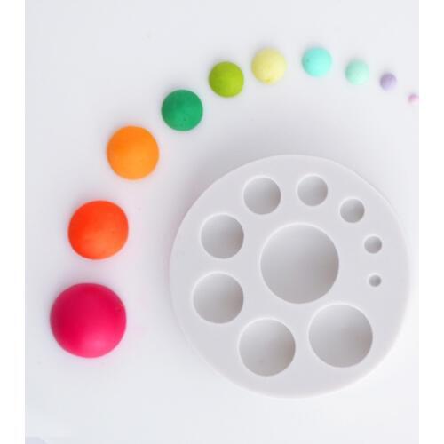 Semicircle Pearl & Heart Silicone Mold Fondant Mould Cake Decorating Tool Chocolate, Gumpastes Mold, Sugarcraft ,Kitchen Gadgets