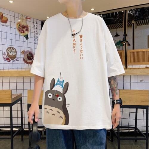 Mens Cotton Fashion T-shirt Funny Mens Summer Tshirts Anime Oversized Tee Shirts 5XL Casual T Shirt Tee For Men Streetwear