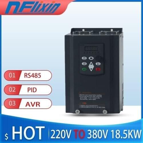 Hot Sale 18.5KW/ 220V to 3 Phase 380V/38A 25HP Frequency Inverter-- V/F control 15KW Frequency inverter/ Vfd 18.5KW AC drive