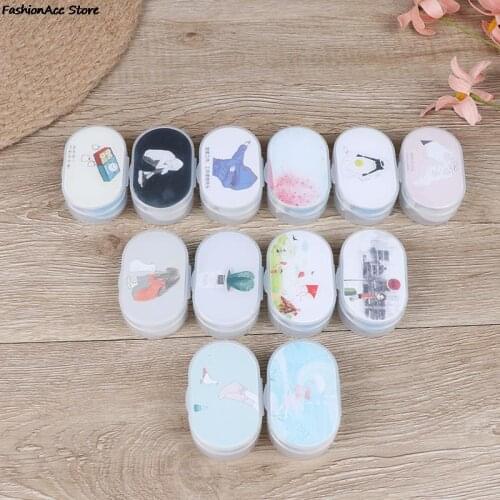 1Pc Contact Lens Storage Box Remover Inserter Tweezers Storage Cleaner Eyes Care Kit