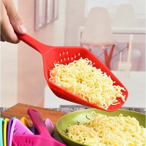 Kitchen Utensil Gadget Accessories No-stick Drain Colanders Shovel Strainers Veggies Water Leaking Kitchen Cooking Tool Supplies