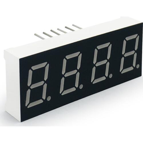 MCIGICM 100pcs 7 segment Common Anode 4 Bit digital Tube 0.4" 0.4in. Red LED Display 7 segmentos LED Digital tube