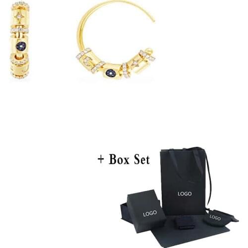 Fashion high-end earrings Rainbow Fantasy Xingyue Luminous Crystal Glamorous Earrings Womens Jewelry Gifts