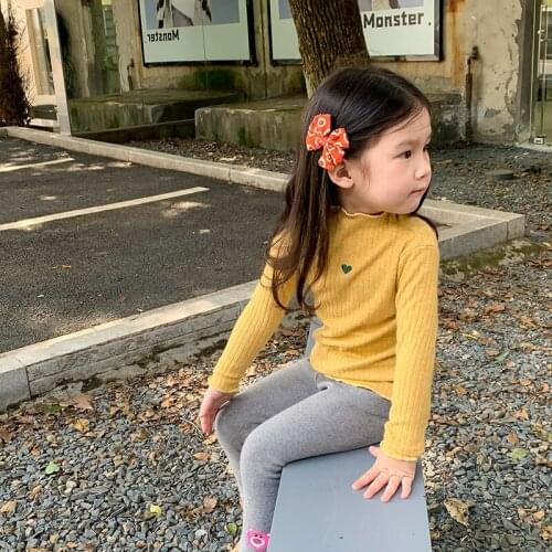 2021 new style girls boys printed t shirt autumn winter fashion cotton kids top 1-7 years