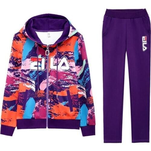 New Spring Fashion print Tracksuit set women Autumn long sleeve hoodies Sweatshirt and long pants 2Pcs sets