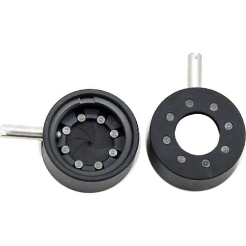 Optical Iris Diaphragm 0.3-6mm Manual Adjustable Aperture Condenser for Laser Camera Microscope