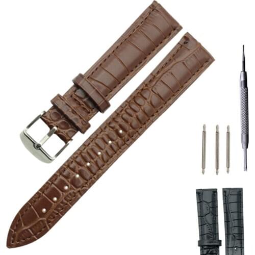 Watchbands 12mm 14mm 16mm 18mm 20mm High-end retro Calf Leather Watch band Watch Strap with Genuine Leather Straps