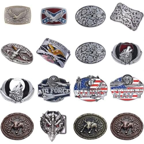 Luxury Eagle Metal Cool Belt Buckles For Man Unisex Western Fashion Buckle Cowboys Cowgirls Paracord Buckle 1pc
