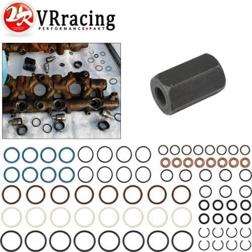High Pressure Oil Rail Leak Repair Kit Tool O-rings & Injector Seal For 03-10 Ford E-350 E-450 F-250 F-350 F-450 F650 F750 6.0L