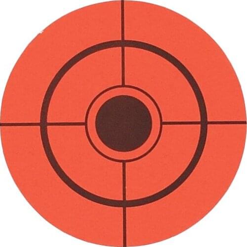 Bright Orange Sticker Targets-2"(5cm)-250 Pcs/Roll- Self Adhesive-Gun Shooting