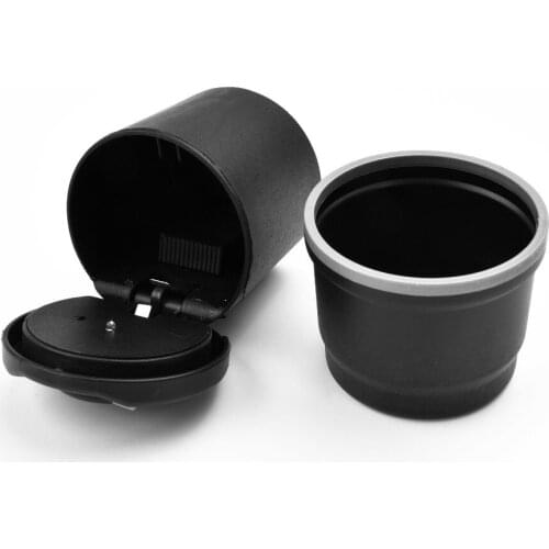 Car Ashtray Car LED Ashtray Universal Size Ashtrays Garbage Coin Storage Cup Car Styling Multi-Functional Ashtray For BMW Black