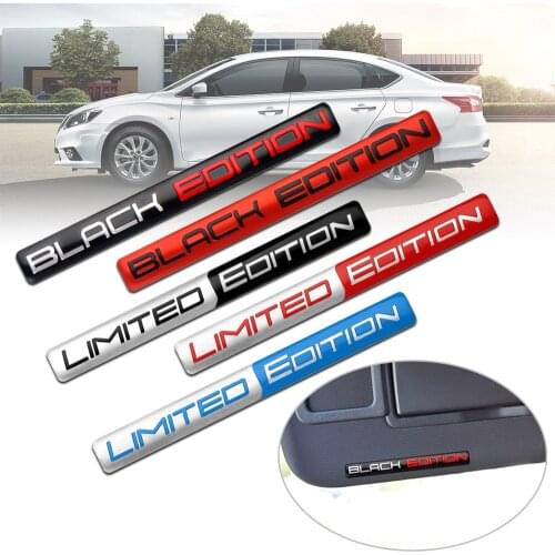 1x Car styling 3D Aluminum LIMITED EDITION Emblem Badge Car Stickers Decal For Peugeot Honda Opel BMW toyota Mercedes Motorcycle