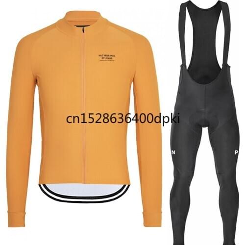 2021 Pro Team PNS Autumn Mens Cycling Jersey Set Long Sleeve MTB Bike Cycle Clothing Wear Bib GEL Pad Suit Ropa De Ciclismo