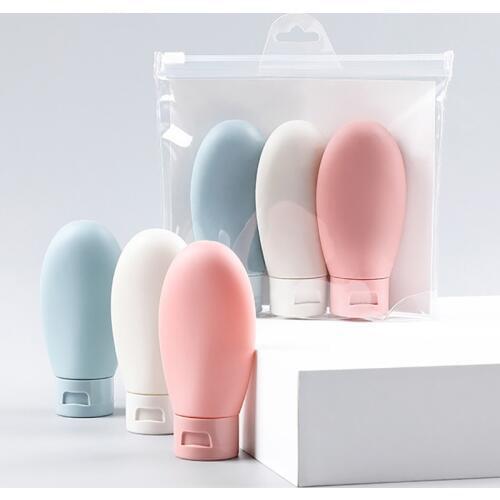 3PCS/60ml Empty Cosmetic Containers Portable Travel Cosmetic Jar Mini Sub-bottle Lotion Shampoo Pressing Bottle