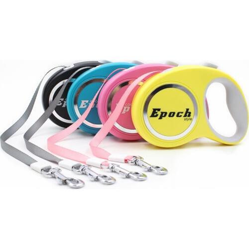 5M Dog Retractable Leashes Automatic Extending Walking Lead One-handed Lock Dog Traction Rope For small medium Dog