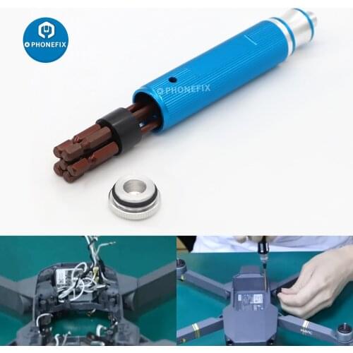 6 In 1 Hex Screwdriver Wrench Tool Kit 1.5/2.0/2.5/3.0mm Hex Screwdriver Phillips Flat Head for Rc Helicopter Boat Drone Repair