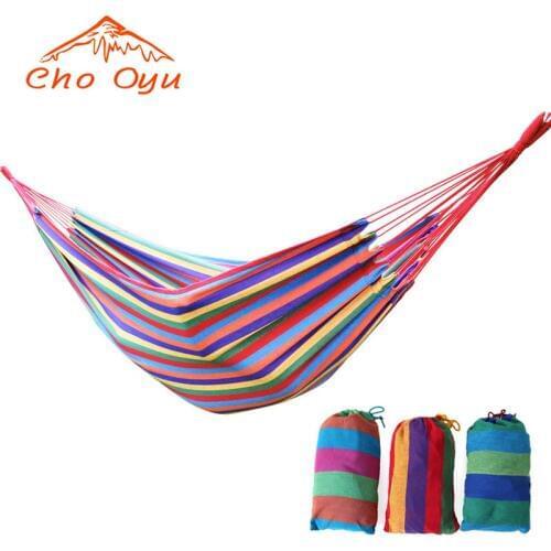Best-seller Big size 120 kg Load-bearing Portable Travel Sleeping Hammock for Outdoor Camping Picnic Hammock Home Furniture