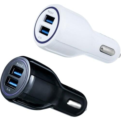 Bowling 6A Fast Charging Car Charger Dual USB Halo Car Charge EVO Car Charger Dual USB 2 Ports Charging Output Saver Accessories
