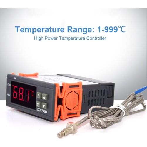 ZFX-7016K 30A Digital Temperature Controller Intelligent High Accuracy Temp Control Thermostat for Freezer Fridge Hatching