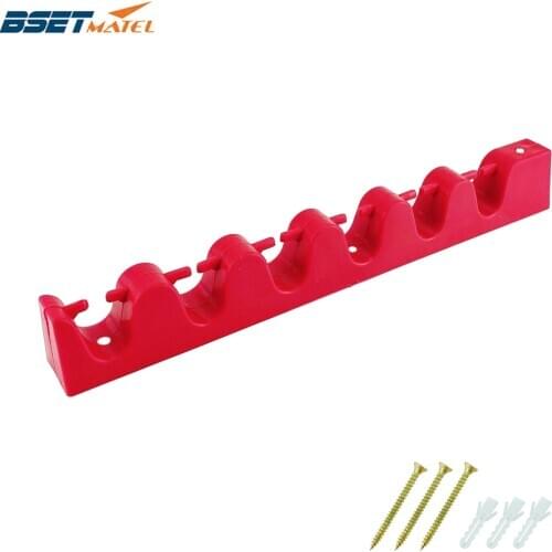 Rubber 6 Rods Rack Fishing Pole Holder Rod Holders Display Racks Fixing Rack Wall Mounted Rod Collection Rack Storage Combos