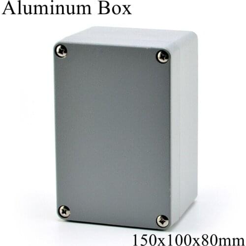 FA29 150x100x80mm IP65 Waterproof Aluminum Junction Box Electronic Terminal Sealed Diecast Metal Enclosure Case Connector