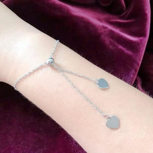 KDG Western Cowboy Stainless Steel Heart Bracelet DIY Designable Initials Adjustable Bracelet Fat and thin can be brought