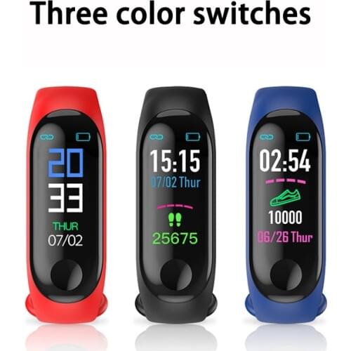 M3 band 3 Smart Wristband Fitness tracker Bracelet Waterproof bt smartwatch LED Message Heart Rate monitor smart bracelet