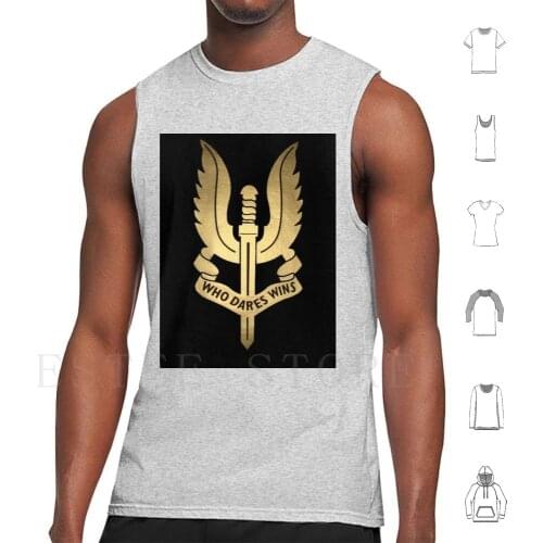 Who Dares Wins Tank Tops Vest Sleeveless Who Dares Wins Drawing Angels Descending From Heaven Divine Might Help Support