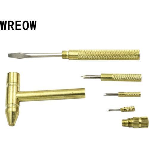 Home Repair Tool Set Multifunction Mini Portable Household Screwdriver Copper-plated Hammer Set Precision DIY Handy Tool