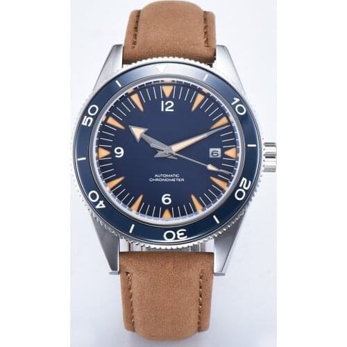 Sapphire Glass Watch New Waterproof 100M Mechanical Watch Fashion Luxury Stainless Steel Automatic Seagull ST1612 Men Watch