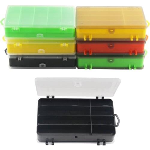 17.8cm* 10cm* 4.5cm Portable 6 Color Double Sided Thickened Multifunctional Outdoor Hot Fishing Storage Box Fishing Accessories