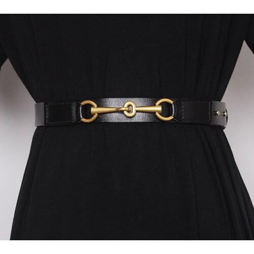 Simple Design Plain Real Cow Leather Belt Women Waistband Fashion All Match Jean Pant Dress Belt Genuine Leather Waist Belt BT08
