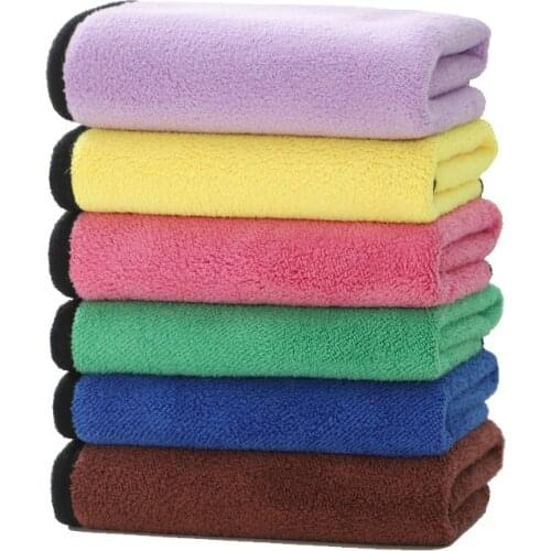 30x30cm Non-linting Coral Fleece Rag Super Absorbent Kitchen Cleaning Towel Washing Dish Cloth for Home Car Window Cleaning Tool