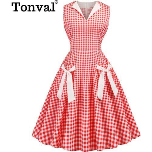 Tonval Red Summer Dresses