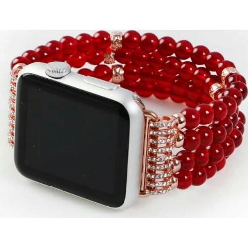 HIGH Quality Vogue Unique Casual Luxury Delicate Glory Design Pearl Womens Watch Buckle Clasp For Apple Watch 20mm/22mm