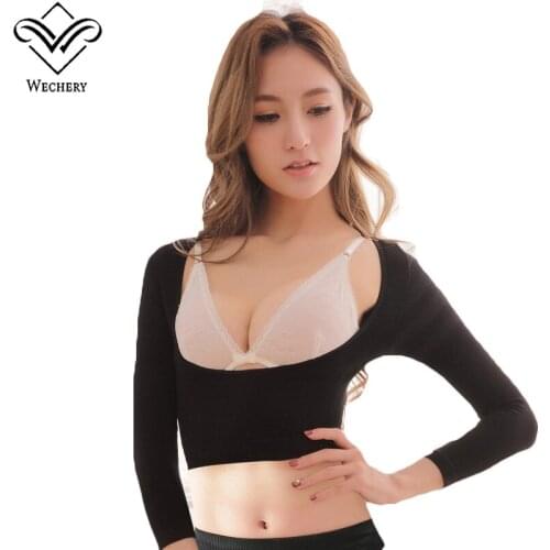 Wechery Arm Shaper Invisible Body Shaper Long Sleeve Push Up Shapewear Chest Corrective Underwear for Shaper Bust 79-94cm